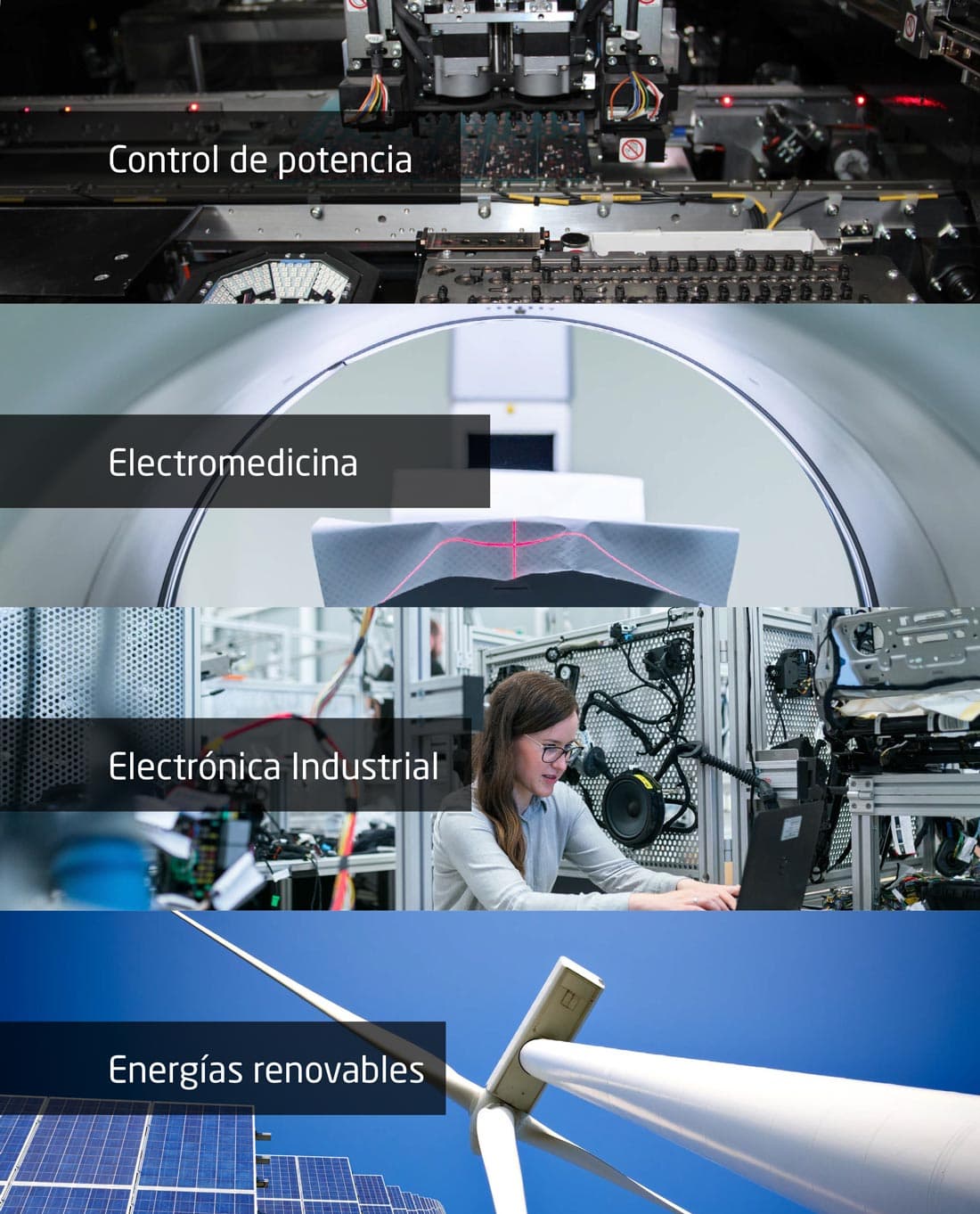 Parte de los sectores para los que trabaja Osoak